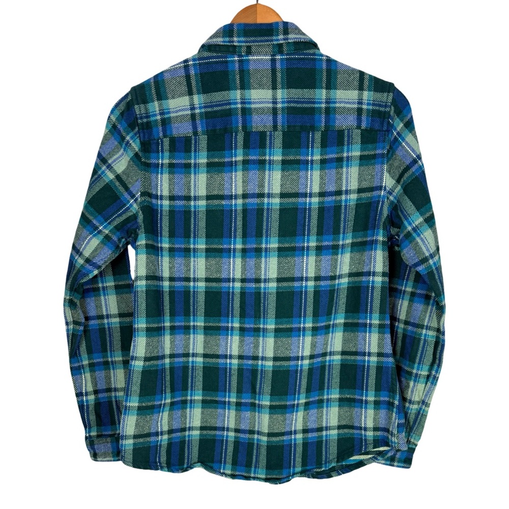 Cotopaxi Mero Flannel Shirt Womens Blue Plaid Organic Cotton Heavyweight - Picture 3 of 7